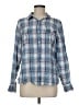 L.L.Bean Plaid Blue Long Sleeve Button-Down Shirt Size M - photo 1