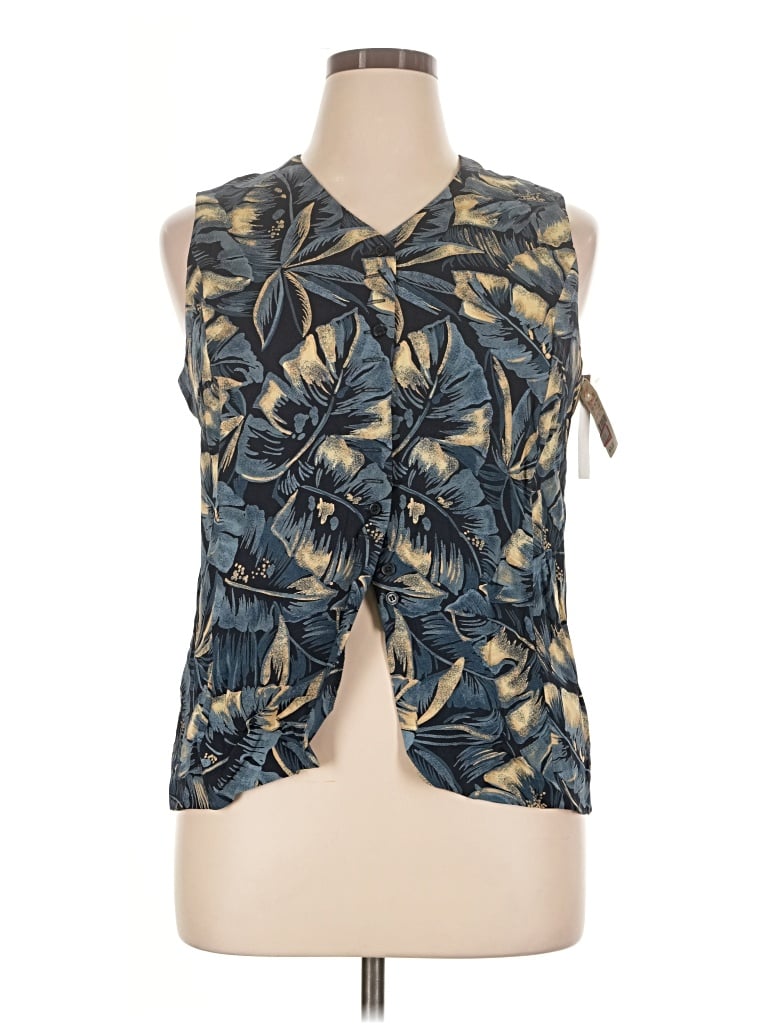Jones New York Sleeveless Blouse In Blue