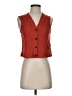 Madewell Orange Pointelle Button-Front Crop Tank Size XS - photo 1