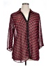 new york style 100% Polyester Red 3/4 Sleeve Blouse Size XL - photo 1