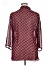 new york style 100% Polyester Red 3/4 Sleeve Blouse Size XL - photo 2