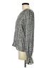 Ann Taylor LOFT 100% Polyester Gray Long Sleeve Blouse Size M - photo 5