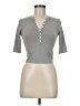 DAZY Gray Short Sleeve Henley Size M - photo 1
