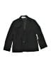 H&M 100% Polyester Solid Black Blazer Size 6 - photo 1