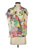 Mason 100% Polyester Yellow Short Sleeve Blouse Size 4 - photo 1