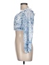 Windsor 100% Polyester Blue 3/4 Sleeve Blouse Size L - photo 5