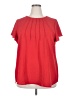 Fantaslook 100% Polyester Red Short Sleeve Blouse Size 2X - photo 1