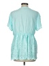 Torrid Teal Short Sleeve Blouse Size Lg Plus (0) - photo 2