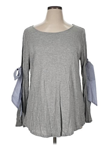 Marled by Reunited 3/4 Sleeve Top (view 1)