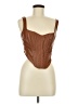 Bardot 100% Polyurethane Brown Sleeveless Top Size M - photo 1