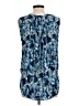 Not Your Daughter's Jeans 100% Polyester Blue Sleeveless Blouse Size L - photo 2