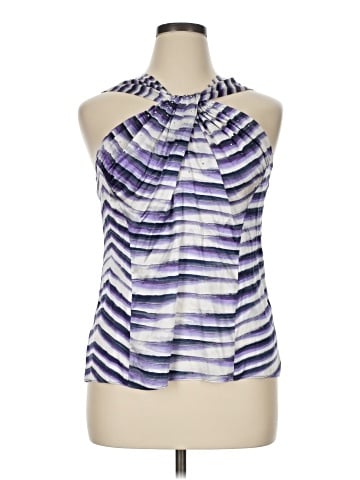 Cache Sleeveless Silk Top (view 1)