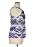 Cache Purple Sleeveless Silk Top Size XL - photo 4