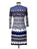 DM Donna Morgan Print Blue Cocktail Dress Size L (estimated) - photo 2