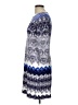 DM Donna Morgan Print Blue Cocktail Dress Size L (estimated) - photo 5