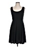 Xhilaration Solid Black Casual Dress Size L - photo 1