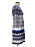 DM Donna Morgan Print Blue Cocktail Dress Size L (estimated) - photo 4