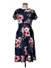 Homeyee Floral Blue Casual Dress Size 10 - photo 1
