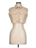 Valija Tan Sleeveless Button-Down Shirt Size L - photo 1