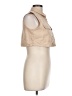 Valija Tan Sleeveless Button-Down Shirt Size L - photo 4