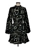 THML 100% Polyester Print Black Casual Dress Size S - photo 1