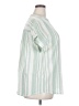 Unbranded Stripes Green Short Sleeve Blouse Size 2X - photo 4