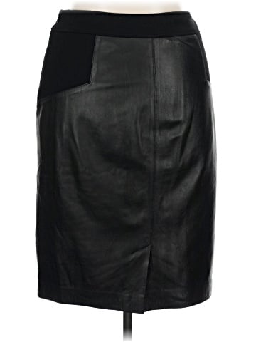 Etcetera Leather Skirt (view 2)