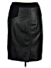 Etcetera 100% Leather Black Leather Skirt Size 14 - photo 2