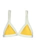 One One Color Block Yellow Swimsuit Top Size S - photo 1