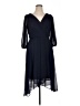 DKNY 100% Polyester Blue Cocktail Dress Size 14 - photo 1