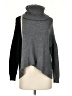 360 Cashmere Color Block Gray Turtleneck Sweater Size XS - photo 1