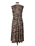 Dana Buchman Animal Print Brown Cocktail Dress Size L - photo 2