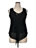 H&M 100% Polyester Black Tank Top Size 14 - photo 1