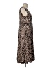 Dana Buchman Animal Print Brown Cocktail Dress Size L - photo 4