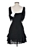 ASOS 100% Polyester Solid Black Cocktail Dress Size 0 - photo 2