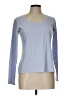 lucy Solid Blue Long Sleeve T-Shirt Size L - photo 1