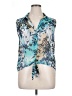 Alberto Makali Blue Sleeveless Blouse Size XL - photo 1
