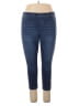 Serra Solid Blue Jeggings Size XL - photo 1