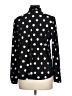Anne Klein Polka Dots Black Long Sleeve Blouse Size L - photo 2