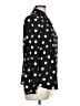 Anne Klein Polka Dots Black Long Sleeve Blouse Size L - photo 4