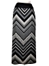 AB Studio Chevron-herringbone Silver Formal Skirt Size XL - photo 2