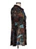 Alberto Makali 100% Polyester Brown Long Sleeve Blouse Size L - photo 4