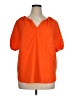 Talbots Orange Short Sleeve Blouse Size XL - photo 1