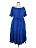 Ashley Stewart 100% Rayon Blue Casual Dress Size 26 - 28 Plus - photo 1
