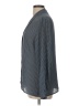 Violet & Claire 100% Polyester Houndstooth Gray Long Sleeve Blouse Size L - photo 5