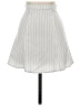 American Apparel Stripes White Formal Skirt Size XS - photo 1
