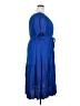 Ashley Stewart 100% Rayon Blue Casual Dress Size 26 - 28 Plus - photo 4