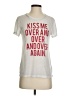 Express One Eleven Silver Short Sleeve Top Size S - photo 1