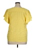 Counterparts Yellow Short Sleeve Blouse Size XL - photo 2