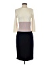 St. John Color Block Ivory Casual Dress Size 4 - photo 1